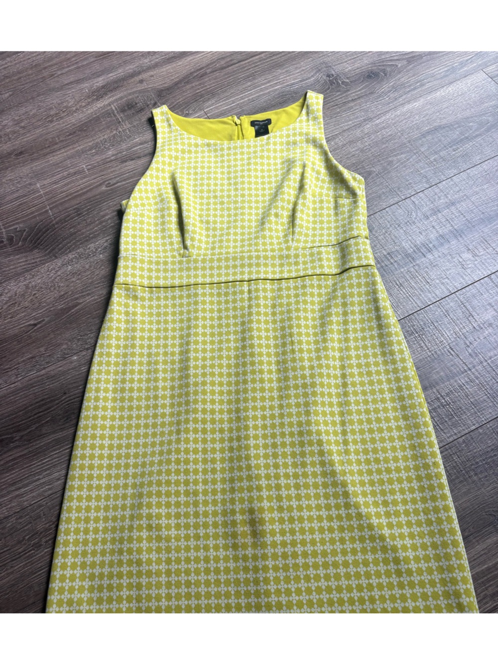 Ann Taylor Patterned Pencil Sleeveless Dress